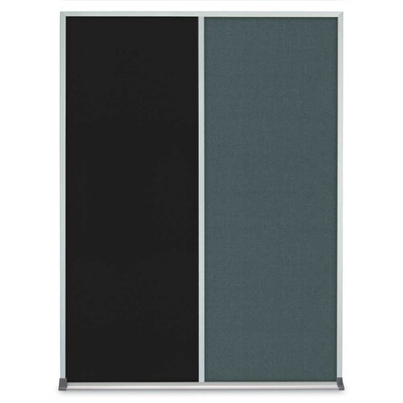 United Visual Products Single Door Radius Plus Corkboard, 36"X UV8002PLUS-GOLD-CINNABA
